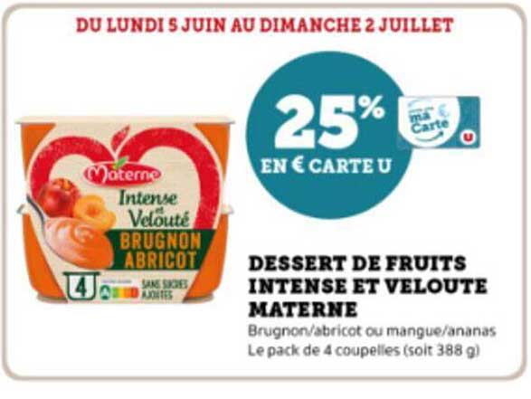 Dessert De Fruits Intense Et Velouté Materne