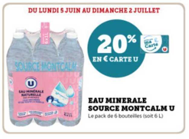 Eau Minérale Source Montcalm U