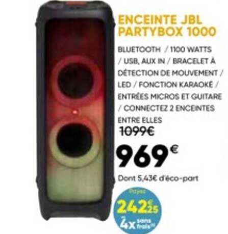 enceinte jbl partybox 1000