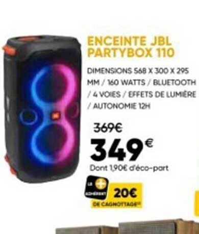 enceinte jbl partybox 110