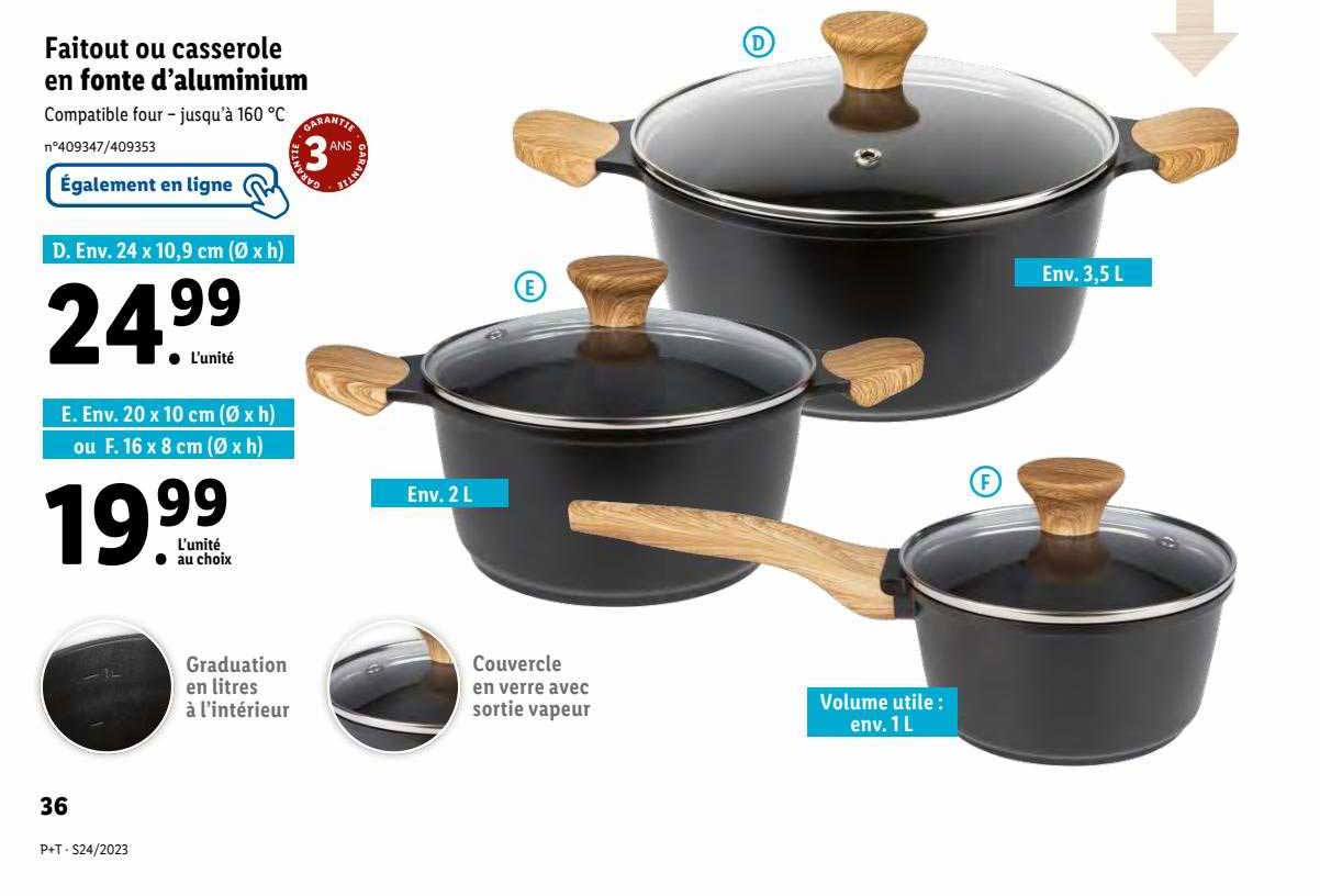 Faitout Ou Casserole En Fonte D'aluminium