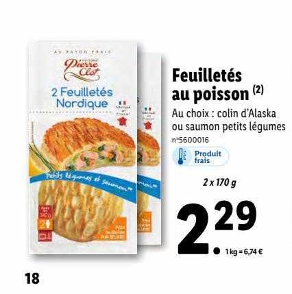 feuilletés au poisson pierre clot