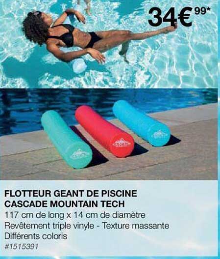 flotteur géant de piscine cascade mountain tech
