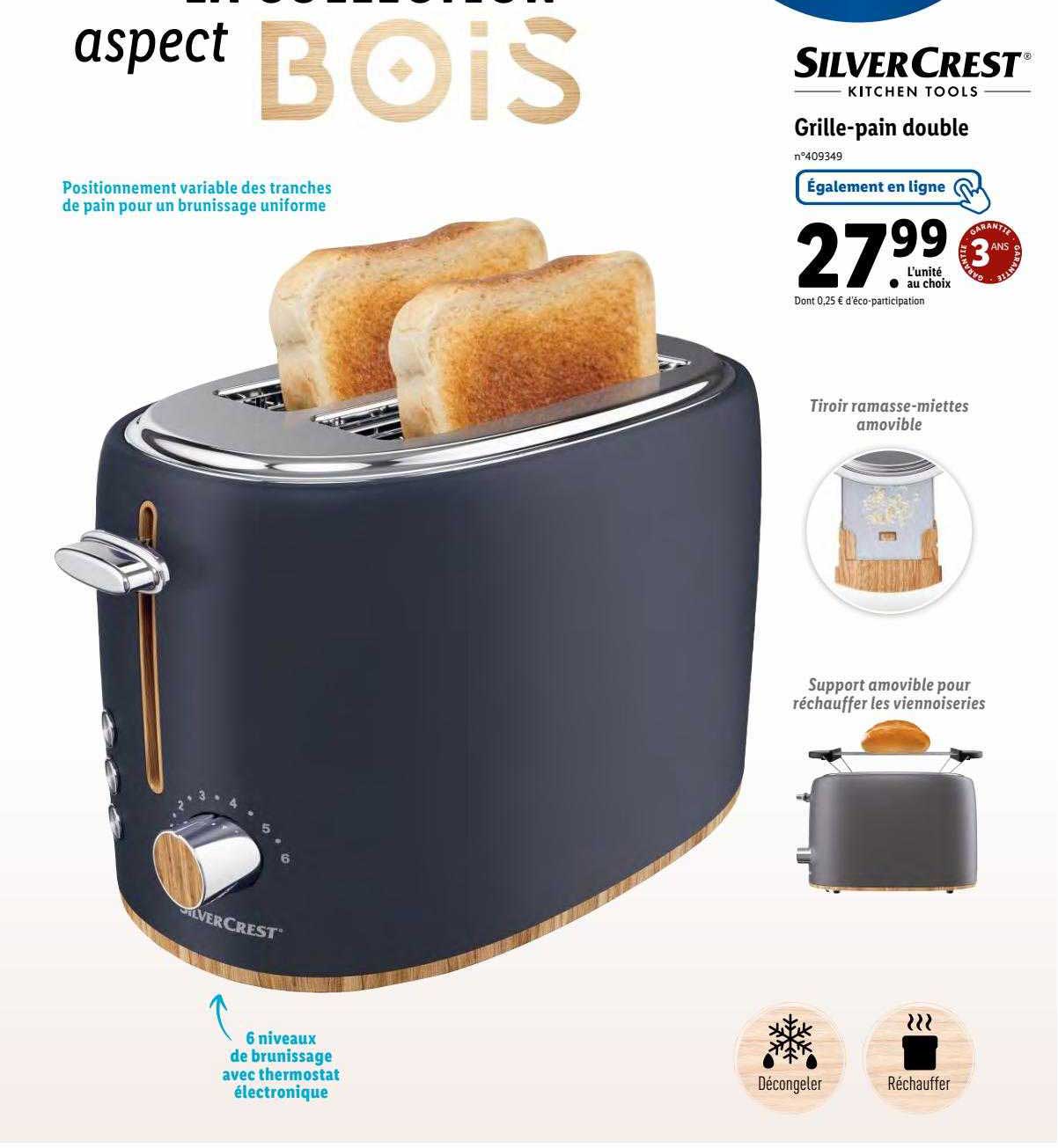 grille-pain double silvercrest