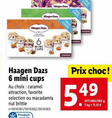 Häagen Dazs 6 Mini Cups