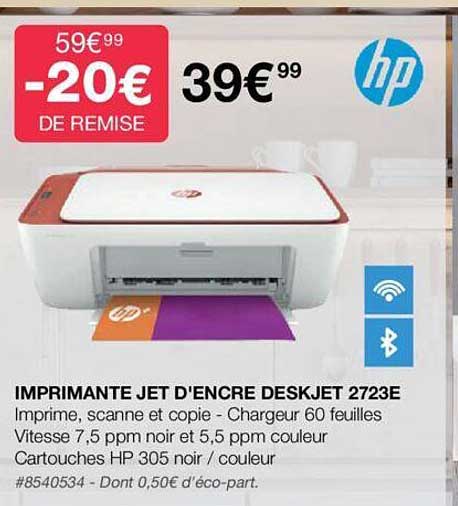 imprimante jet d'encre deskjet 2723e hp