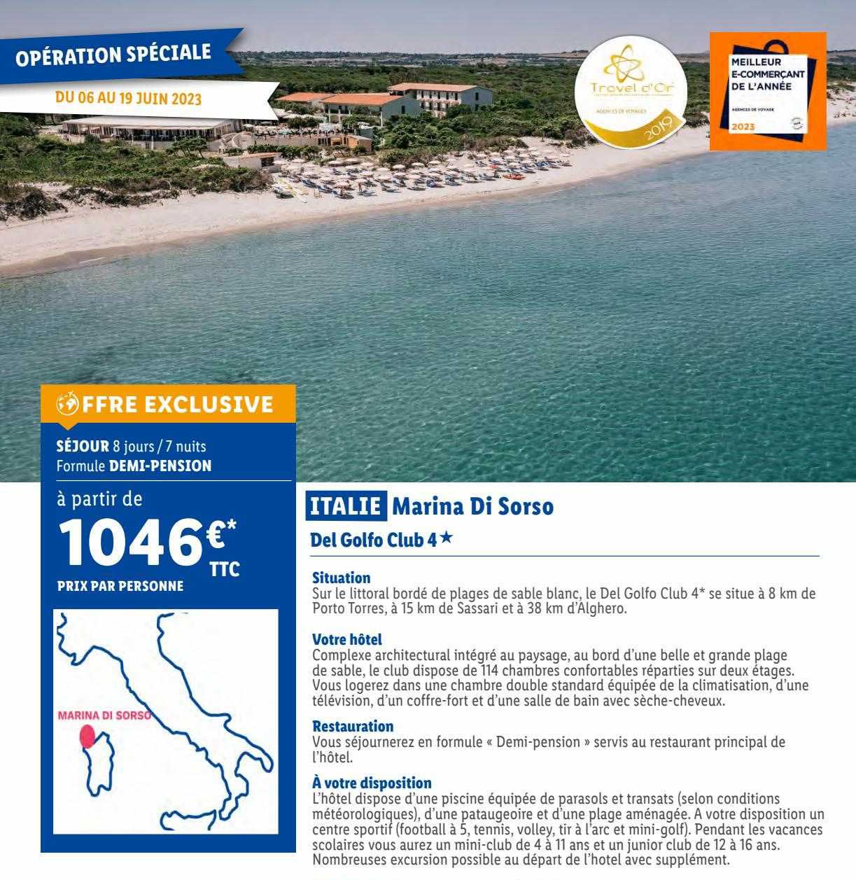 italie marina di sorso : del golfo club 4*