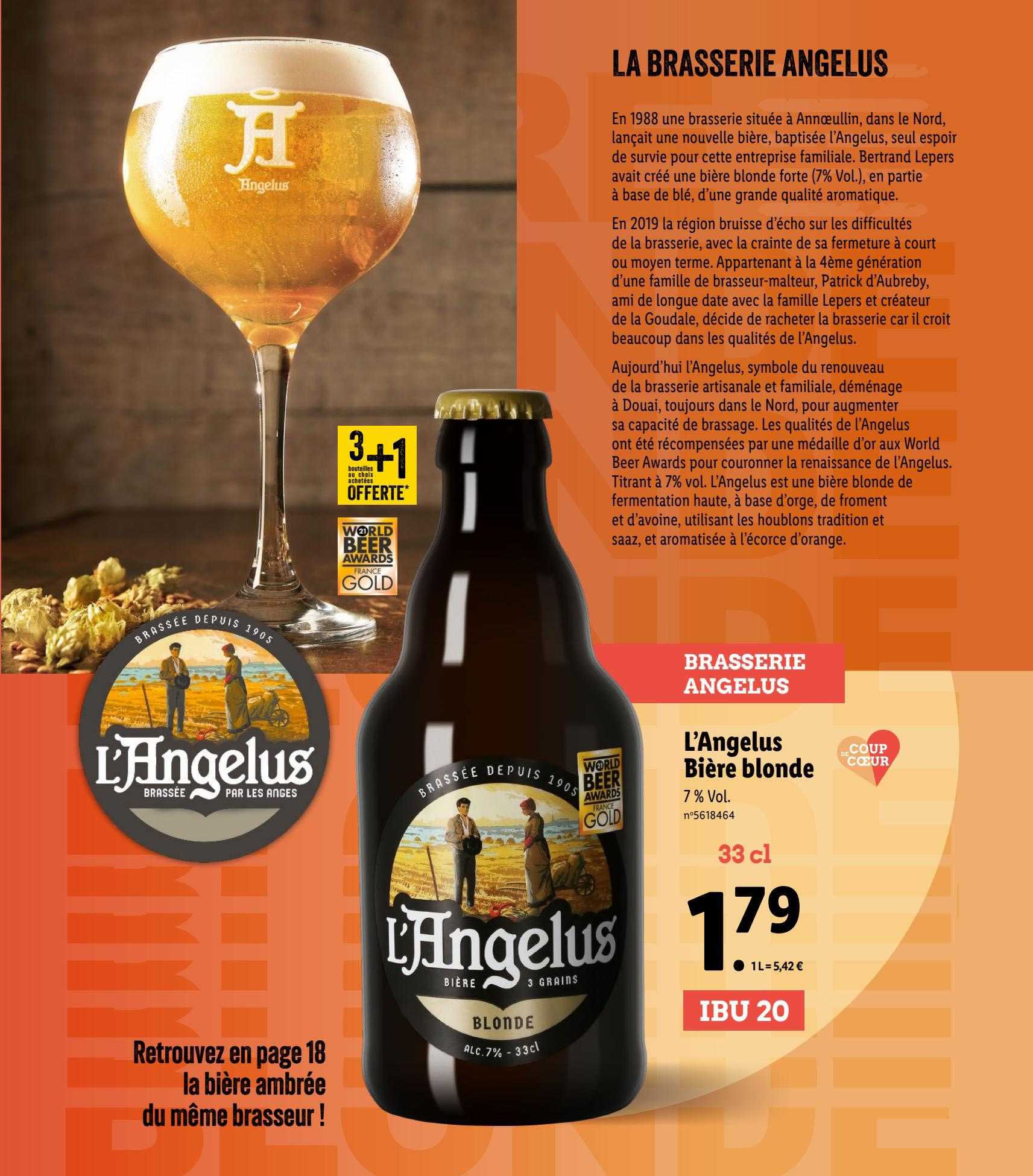 L'angelus Bière Blonde