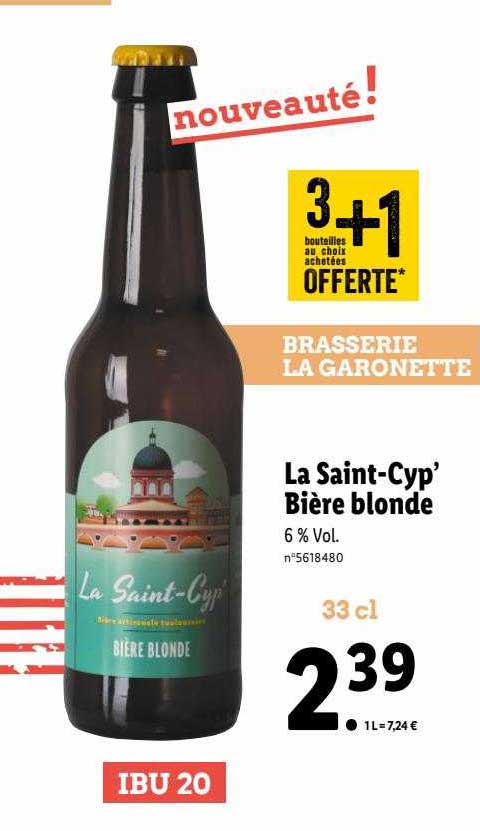 La Saint-cyp' Bière Blonde
