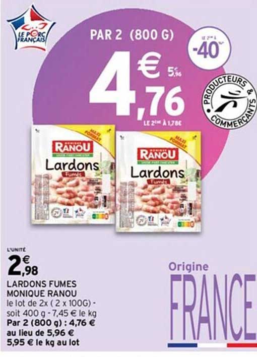 lardons fumés monique ranou