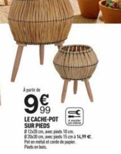le cache-pot sur pieds