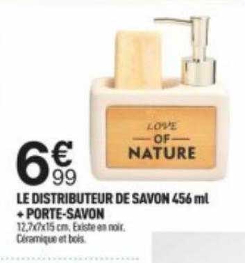 le distributeur de savon 456ml + porte-savon