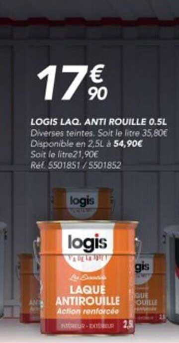 logis laq anti rouille 0.5l
