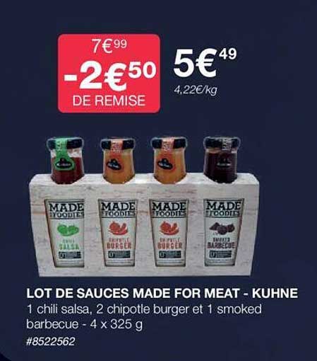 lot de sauces made for meat - kühne