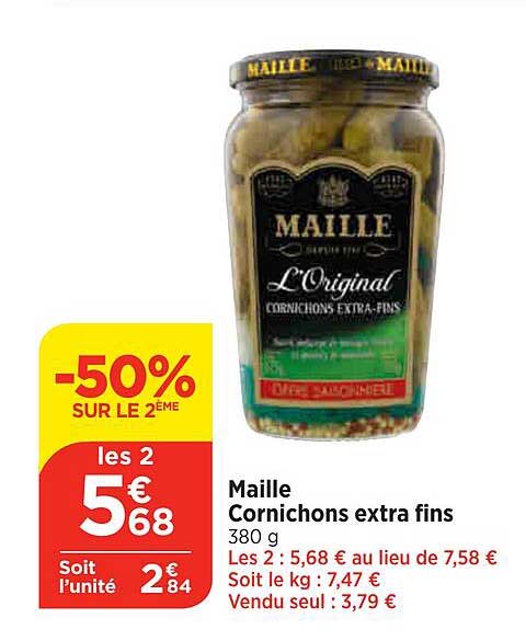 Maille Cornichons Extra Fins