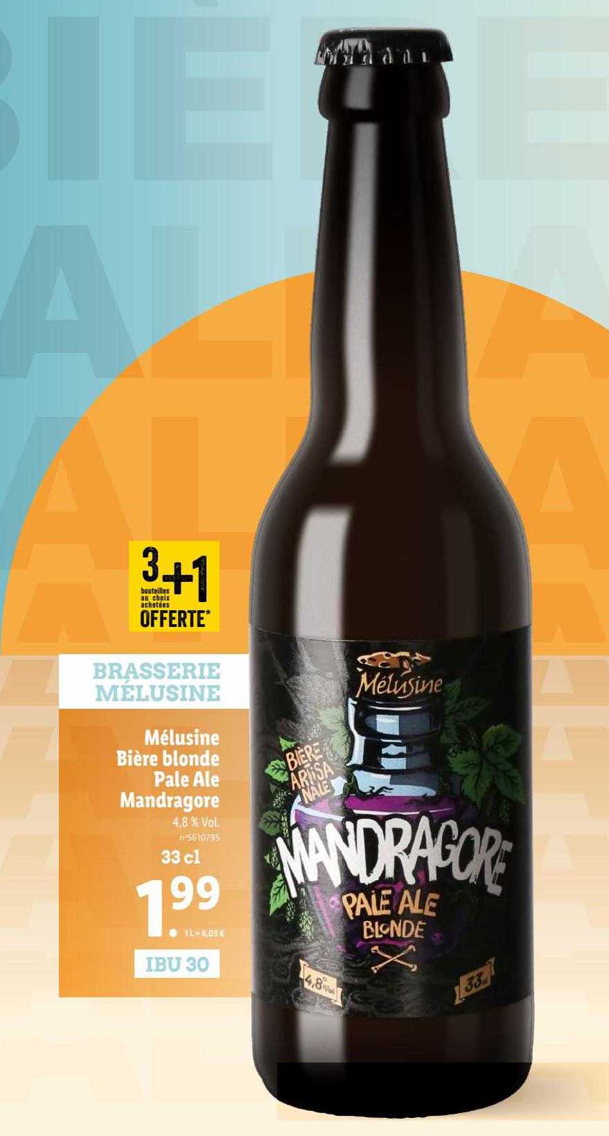 mélusine bière blonde pale ale mandragore