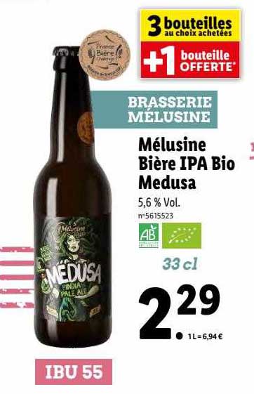 Mélusine Bière Ipa Bio Medusa