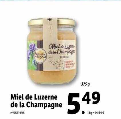 Miel De Luzerne De La Champagne Saveurs De Nos Régions