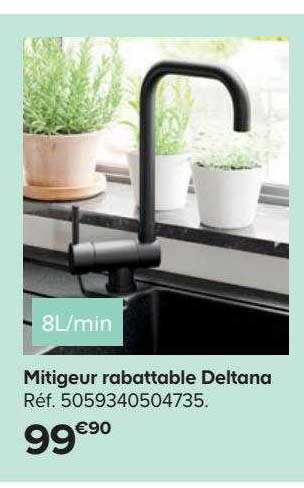mitigeur rabattable deltana