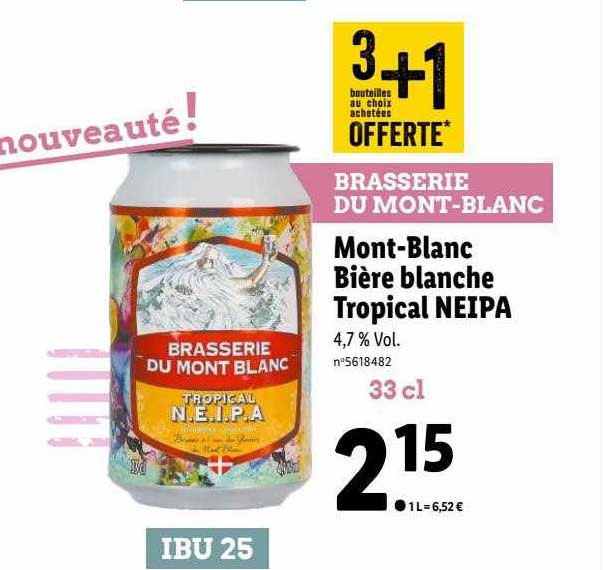 mont-blanc bière blanche tropical neipa
