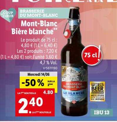 mont-blanc bière blanche