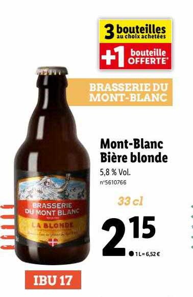 mont-blanc bière blonde