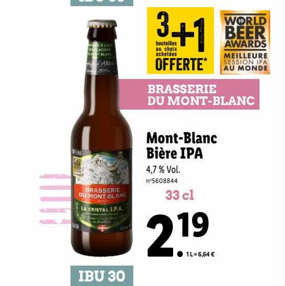 mont-blanc bière ipa