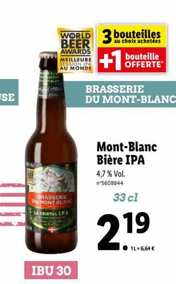 mont-blanc bière ipa