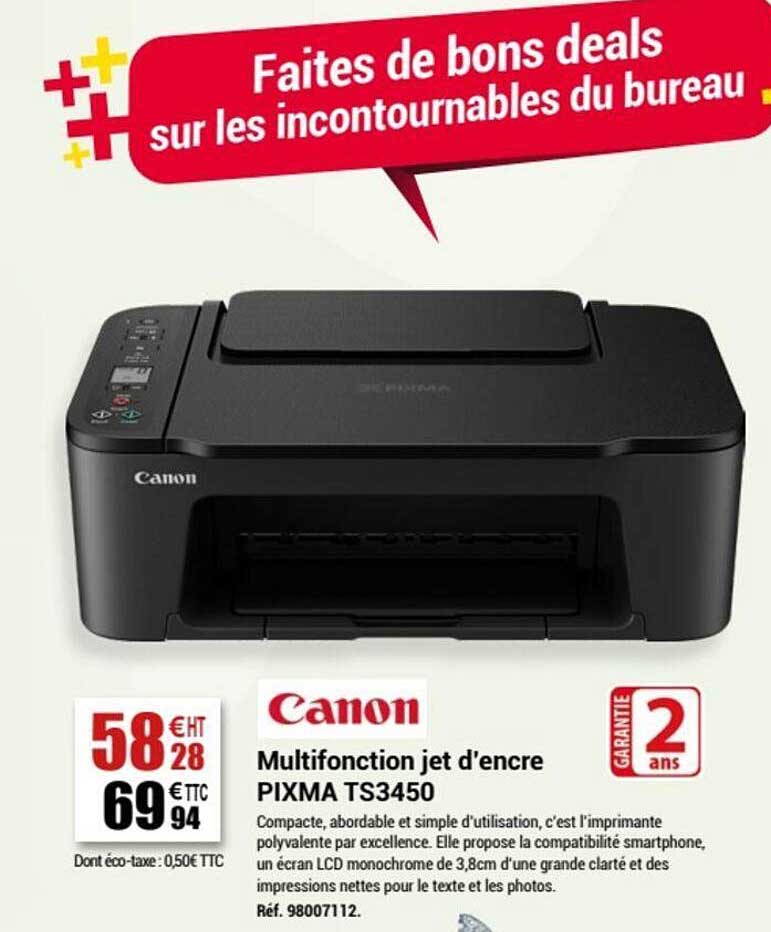 multifonction jet d'encre pixma ts3450 canon