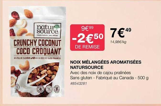 Noix Mélangées Aromatisées Natursource