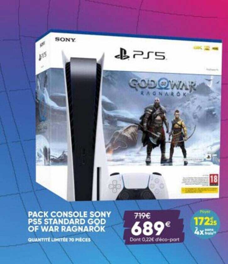 pack console sony ps5 standard god of war ragnarok