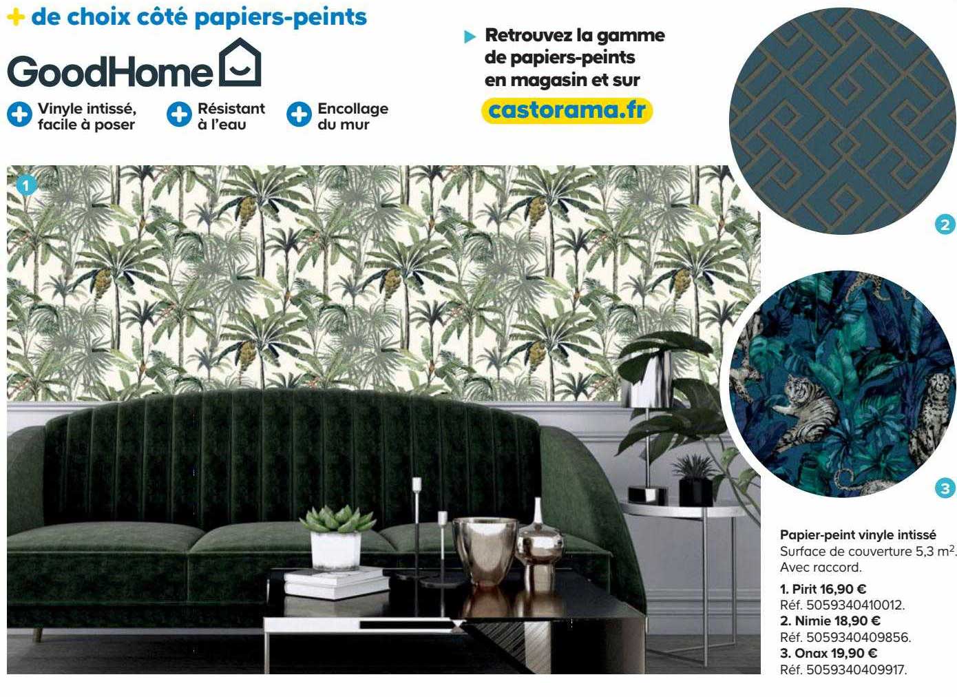 papier-peint vinyle intissé goodHome