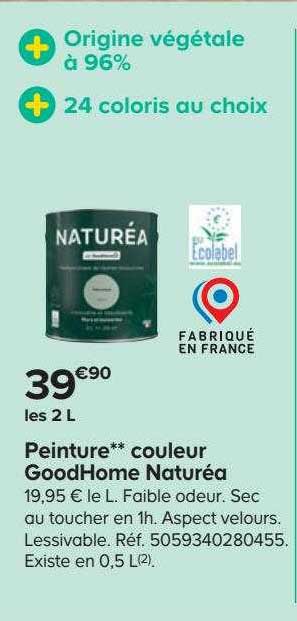 peinture couleur goodHome naturéa