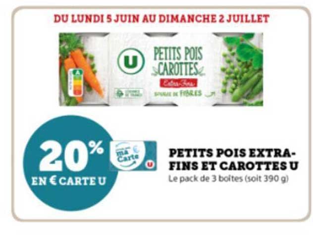 petits pois extra-fins et carottes u
