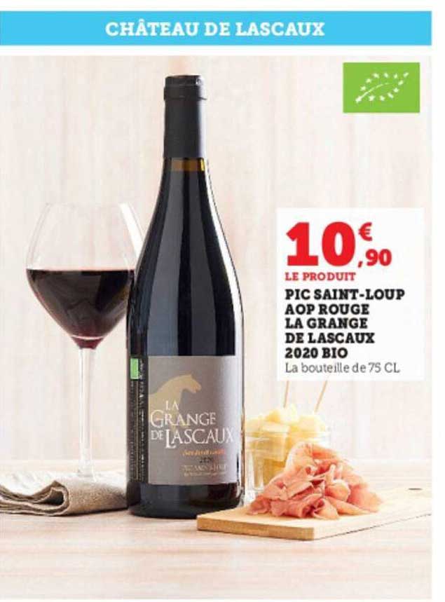 pic saint-loup aop rouge la grange de lascaux 2020 bio