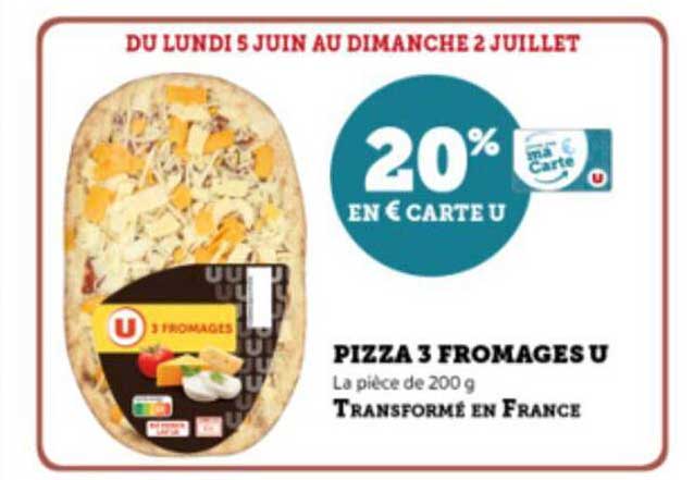 Pizza 3 Fromages U
