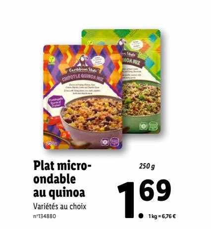 plat micro-ondable au quinoa