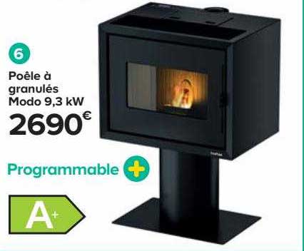 poêle à granulés modo 9,3 kw