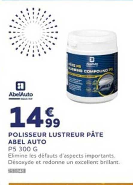 polisseur lustreur pâte abel auto