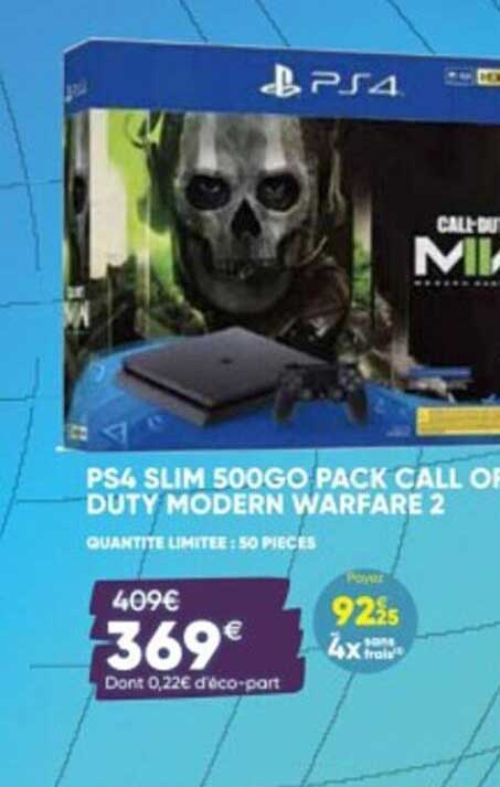 ps4 slim 500go pack call of duty modern warfare 2