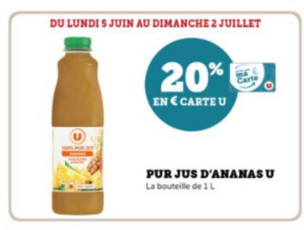 pur jus d'ananas u