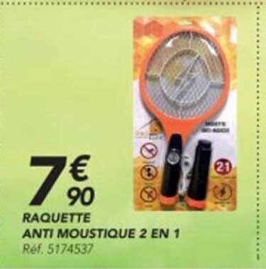 raquette anti moustique 2 en 1