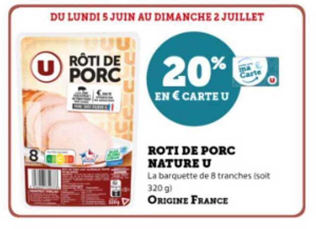 Rôti De Porc Nature U