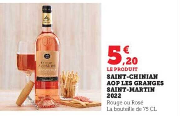 saint-chinian aop les granges saint-martin 2022