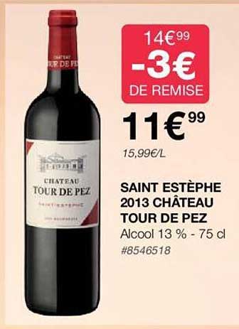 saint estèphe 2013 château tour de pez