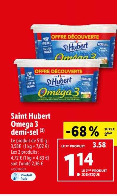 saint hubert oméga 3 demi-sel