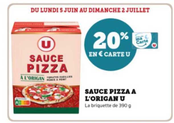 sauce pizza à l'origan u