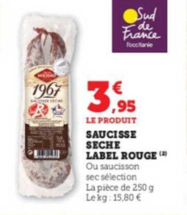Saucisse Sèche Label Rouge