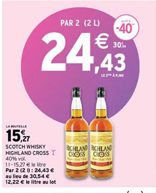 scotch whisky highland cross