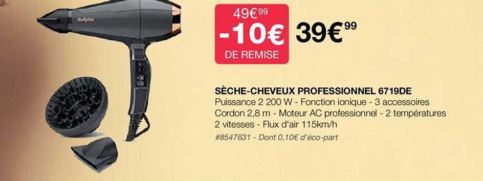 sèche-cheveux professionnel 6719de